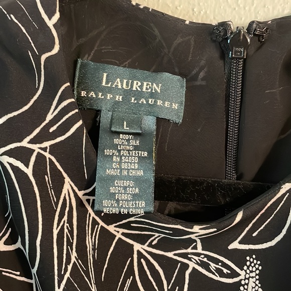 Ralph Lauren Black print rounded neck dress - Picture 3 of 4